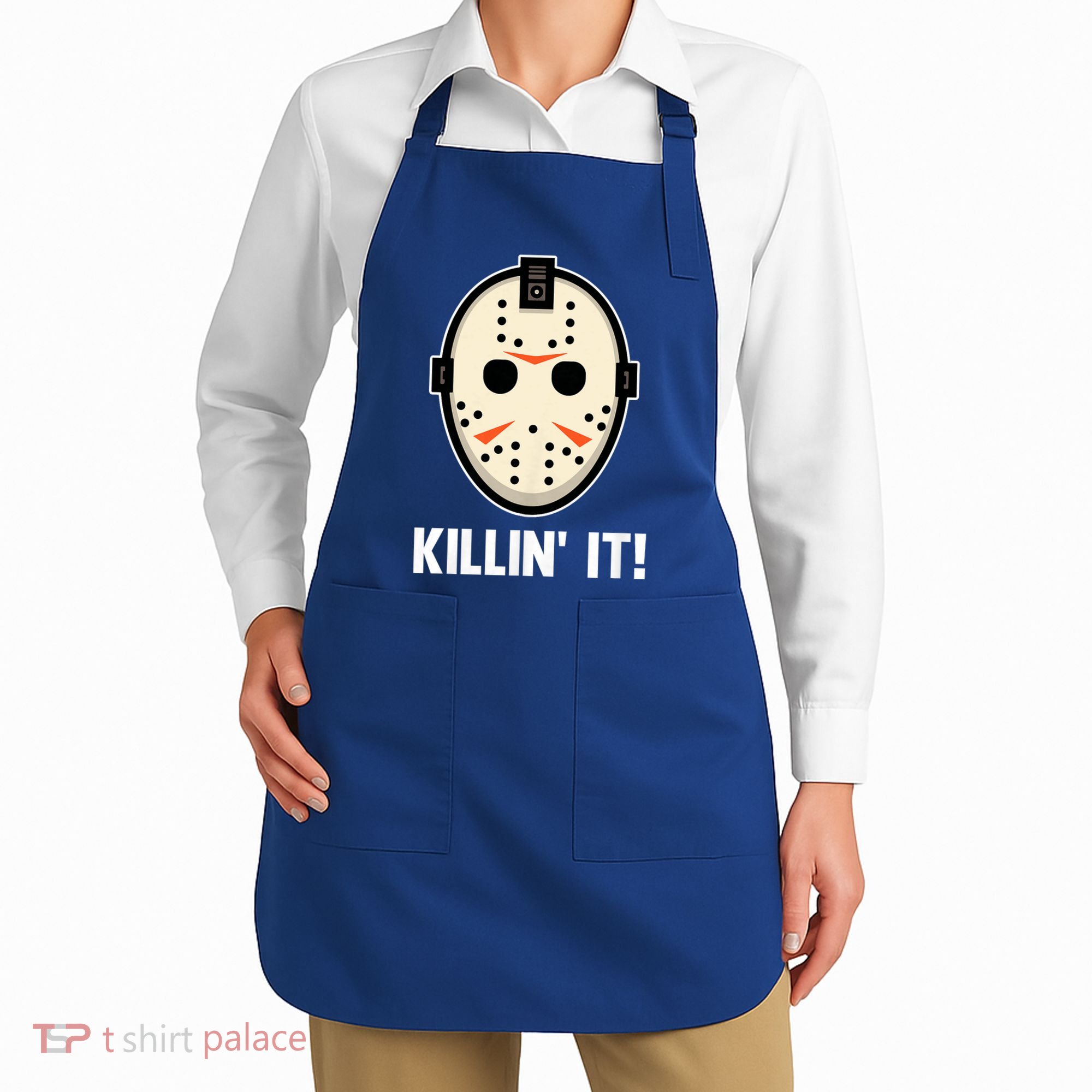 Killin It Lazy Diy Halloween Costume Funny Horror Movie Apron