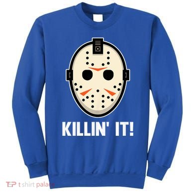 Killin It Lazy Diy Halloween Costume Funny Horror Movie Sweatshirt