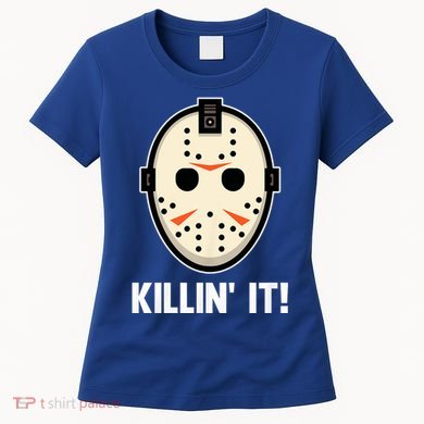 Killin It Lazy Diy Halloween Costume Funny Horror Movie Women's T-Shirt