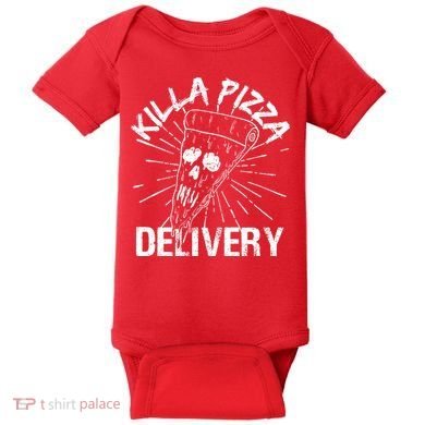 Killa Pizza Delivery Baby Bodysuit
