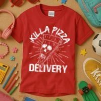 Killa Pizza Delivery Kids T-Shirt thumb 3