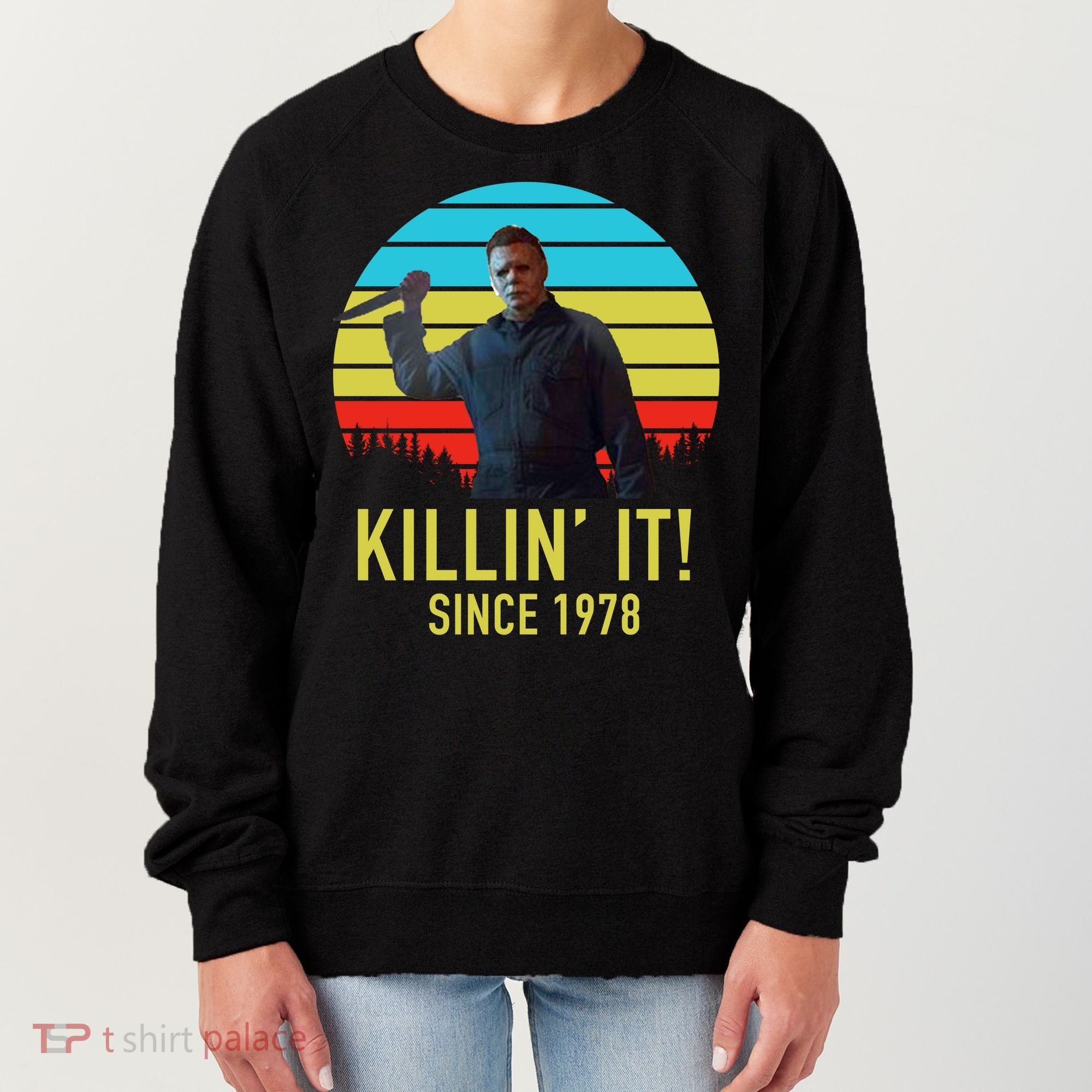 Killin' It Since 1978 Retro Horror Movie Women's Sweatshirt