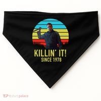 Killin' It Since 1978 Retro Horror Movie USA-Made Doggie Bandana thumb 0