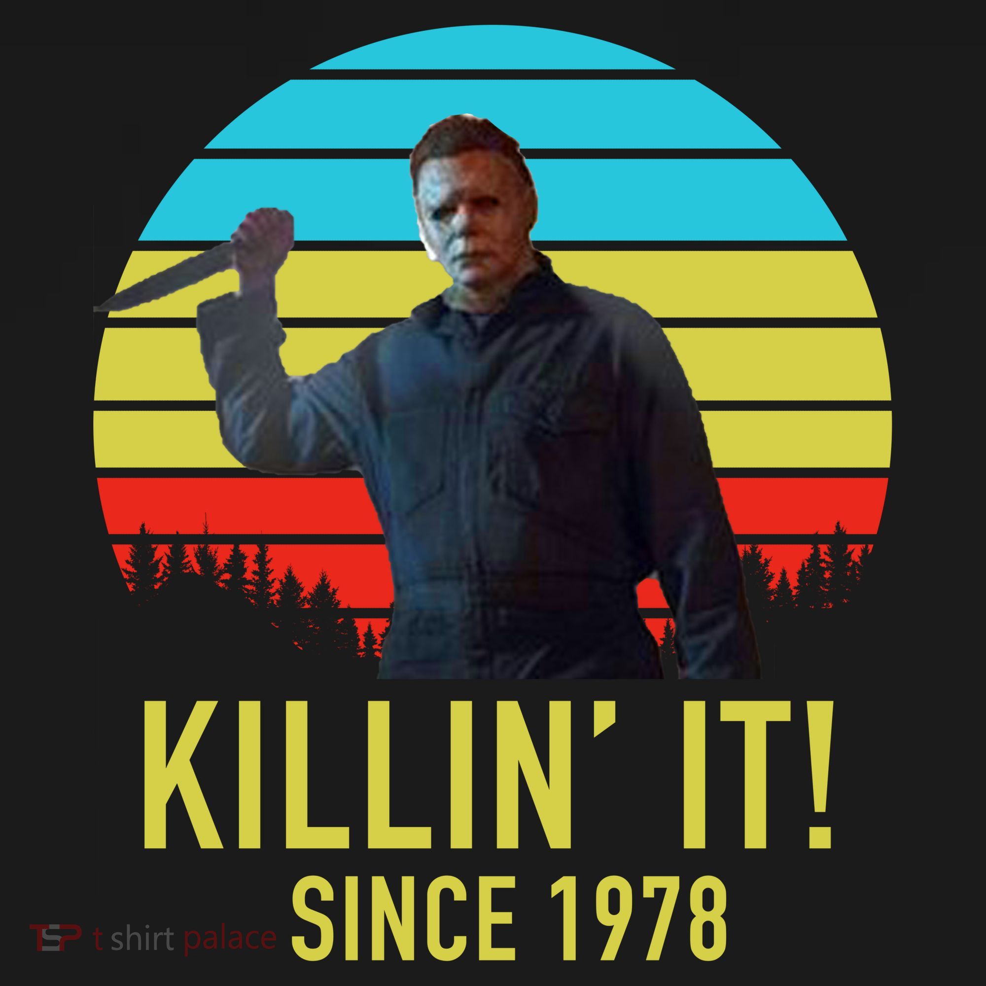Killin' It Since 1978 Retro Horror Movie USA-Made Doggie Bandana