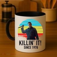 Killin' It Since 1978 Retro Horror Movie Coffee Mug thumb 4