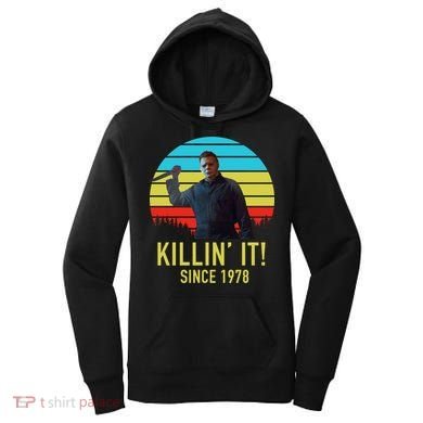 Killin' It Since 1978 Retro Horror Movie Women's Hoodie