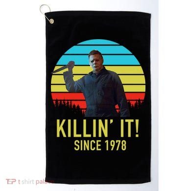 Killin' It Since 1978 Retro Horror Movie Golf Towel