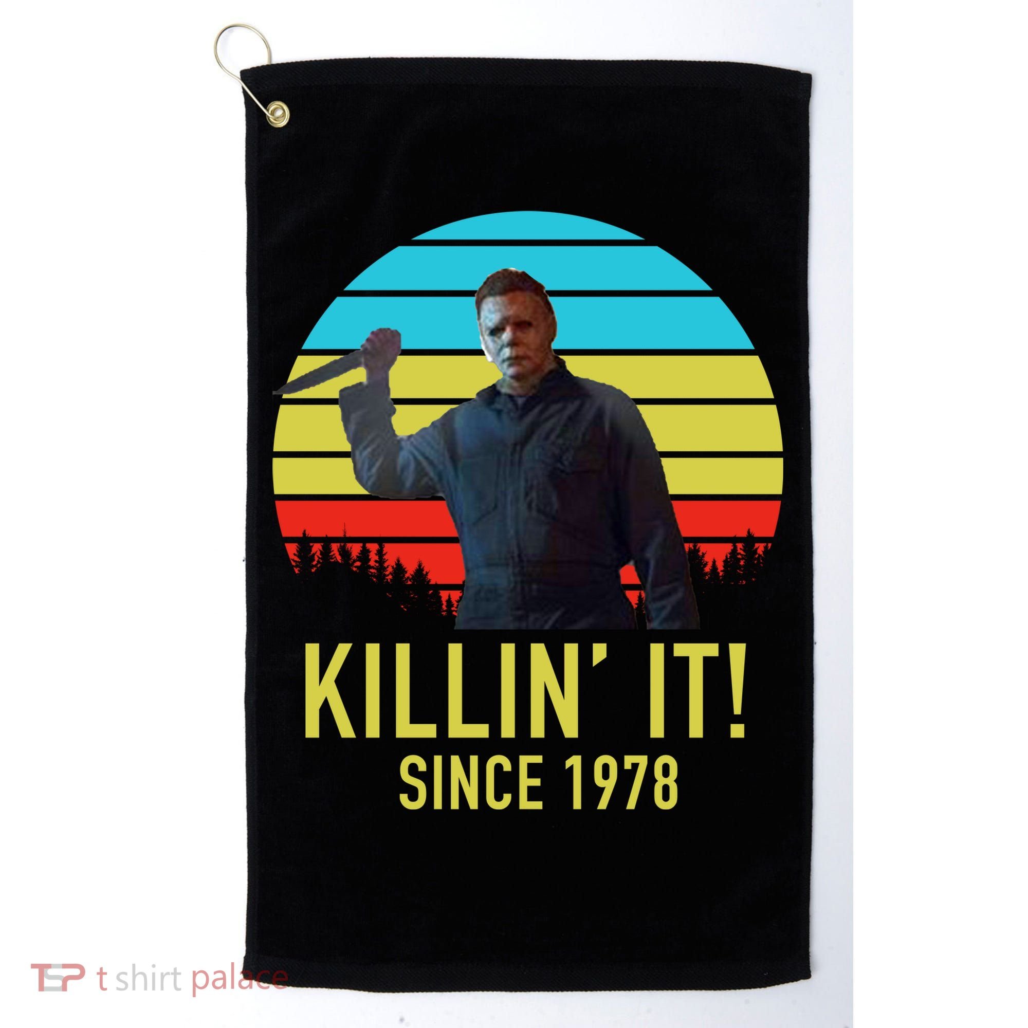 Killin' It Since 1978 Retro Horror Movie Golf Towel