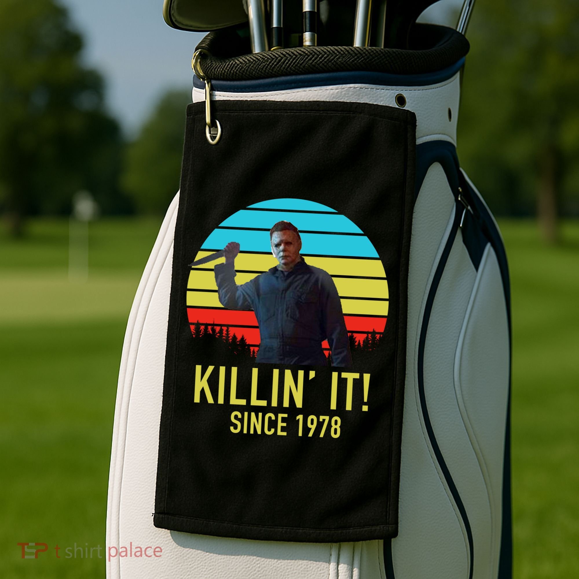 Killin' It Since 1978 Retro Horror Movie Golf Towel