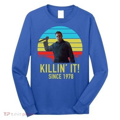 Killin' It Since 1978 Retro Horror Movie Long Sleeve Shirt