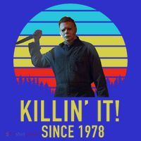 Killin' It Since 1978 Retro Horror Movie Apron thumb 3