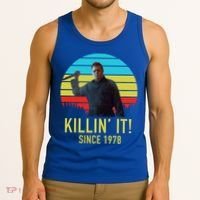Killin' It Since 1978 Retro Horror Movie Tank Top thumb 3