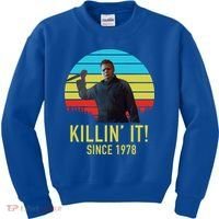 Killin' It Since 1978 Retro Horror Movie Kids Sweatshirt thumb 0