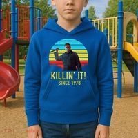 Killin' It Since 1978 Retro Horror Movie Kids Hoodie thumb 2