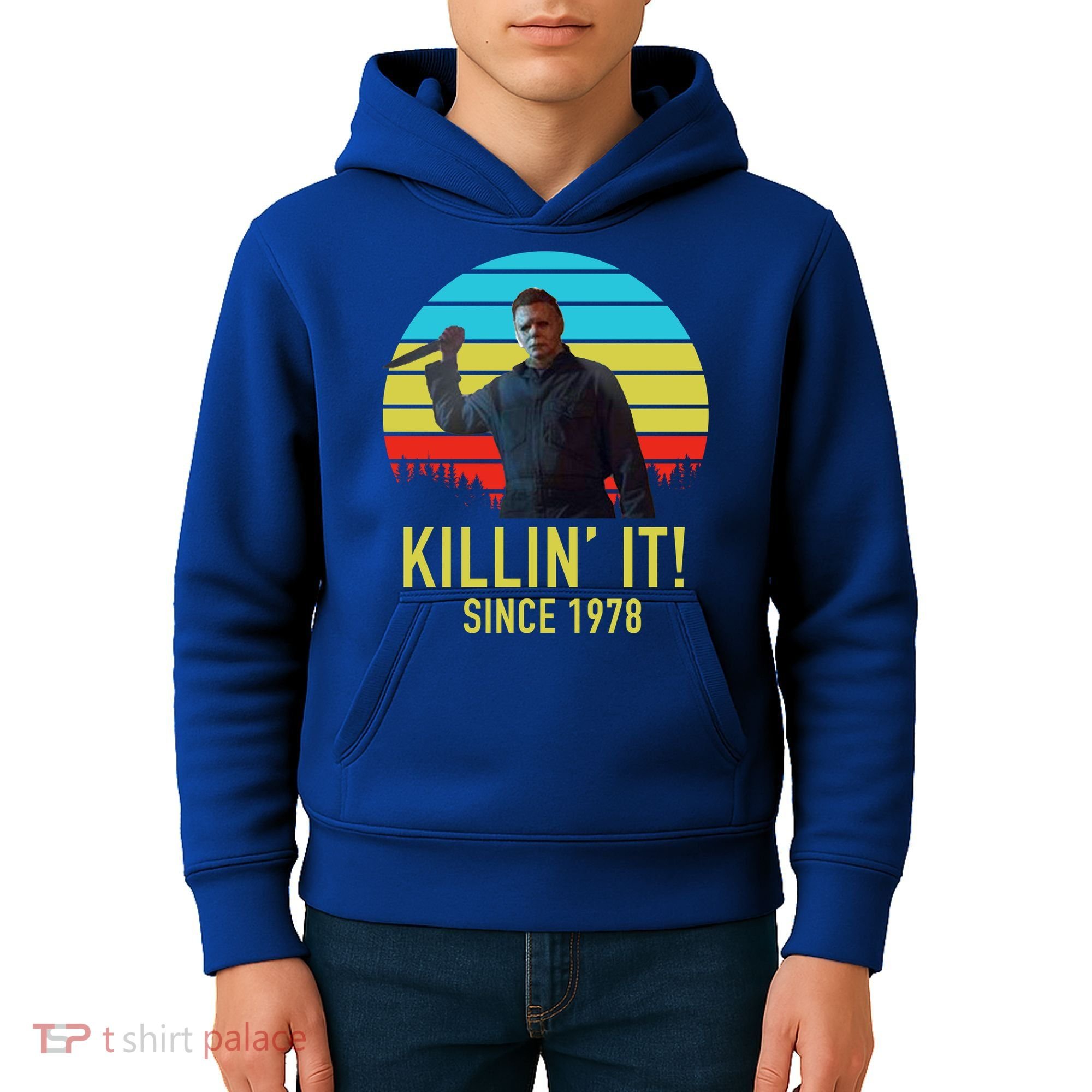 Killin' It Since 1978 Retro Horror Movie Kids Hoodie