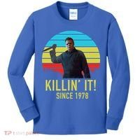 Killin' It Since 1978 Retro Horror Movie Kids Long Sleeve Shirt thumb 0