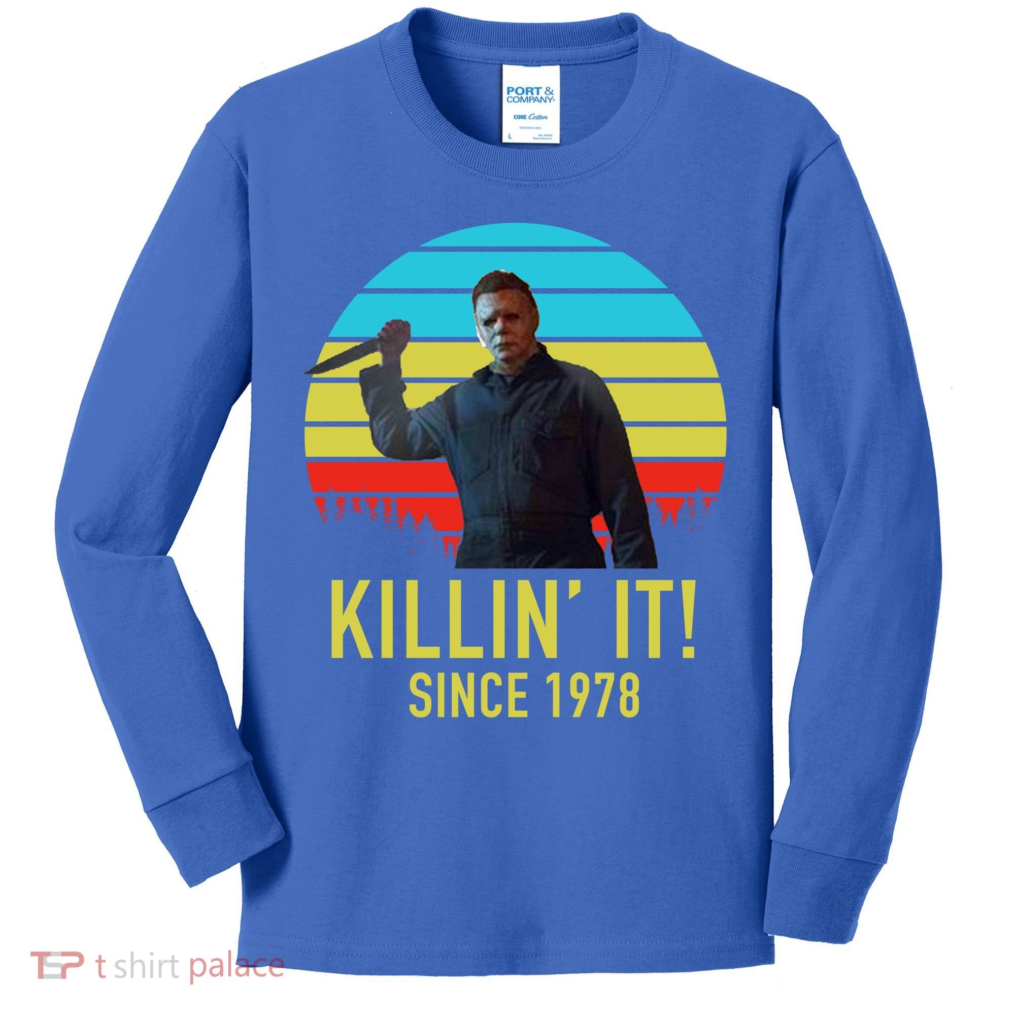 Killin' It Since 1978 Retro Horror Movie Kids Long Sleeve Shirt