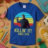 Killin' It Since 1978 Retro Horror Movie Kids T-Shirt thumb 3