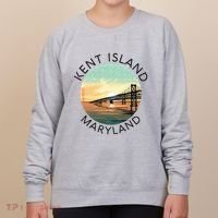 Kent Island Maryland Chesapeake Bay Bridge Annapolis Crab Women's Sweatshirt thumb 0