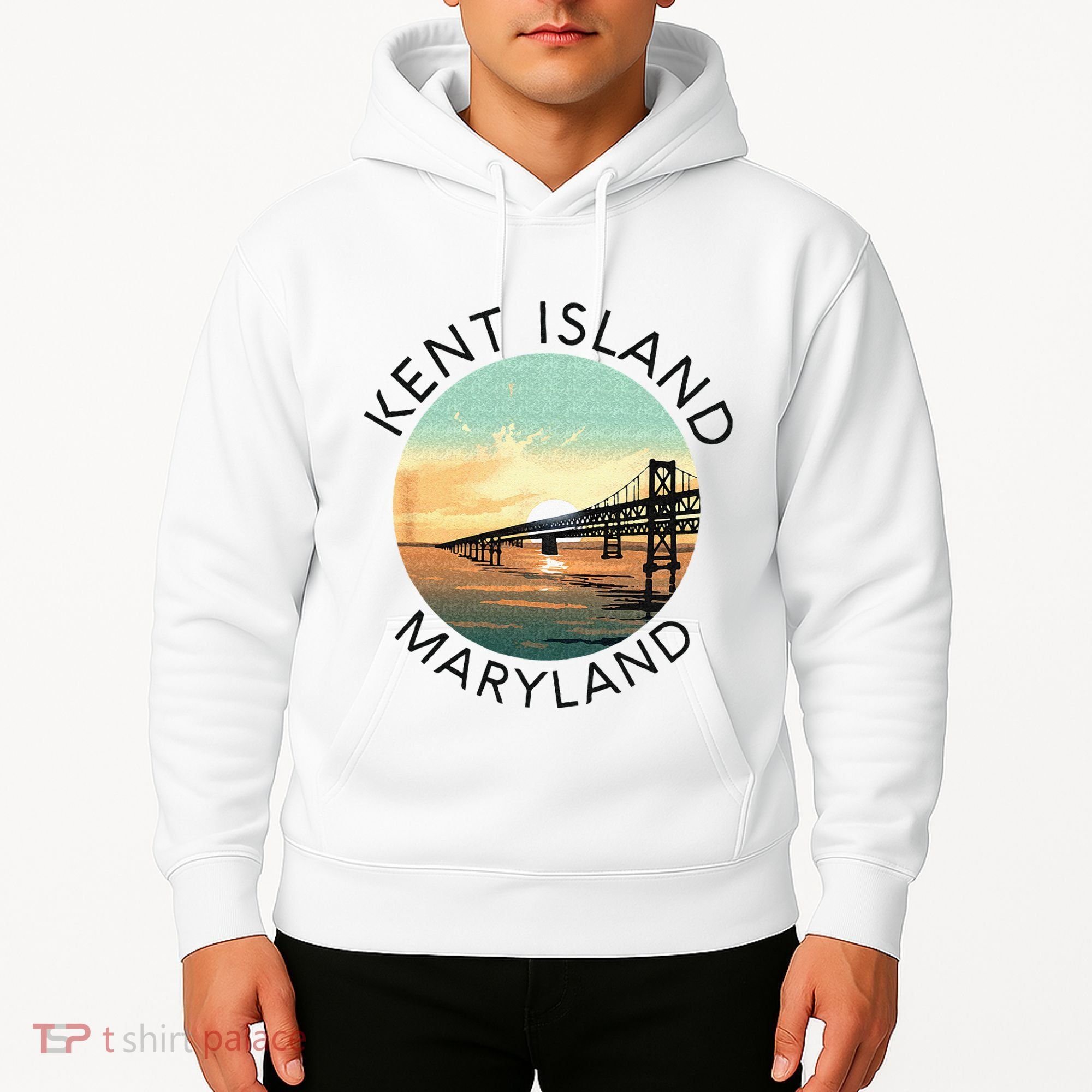 Kent Island Maryland Chesapeake Bay Bridge Annapolis Crab Hoodie