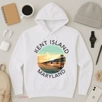 Kent Island Maryland Chesapeake Bay Bridge Annapolis Crab Hoodie thumb 3