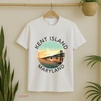 Kent Island Maryland Chesapeake Bay Bridge Annapolis Crab T-Shirt thumb 2