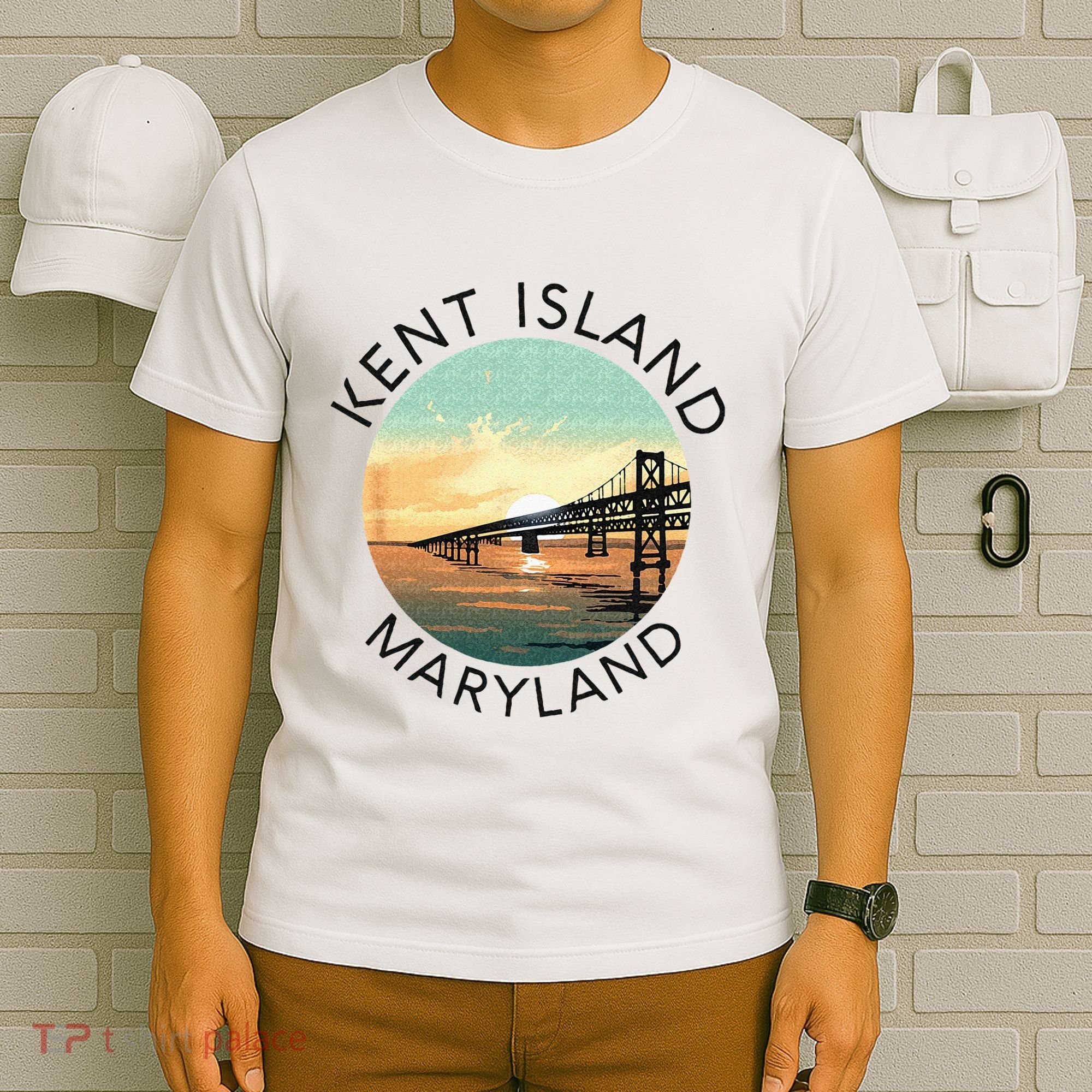 Kent Island Maryland Chesapeake Bay Bridge Annapolis Crab T-Shirt