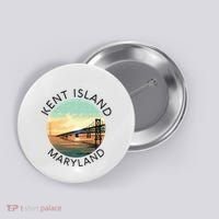 Kent Island Maryland Chesapeake Bay Bridge Annapolis Crab Button thumb 0