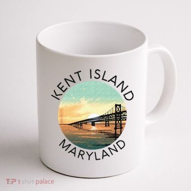 Kent Island Maryland Chesapeake Bay Bridge Annapolis Crab Coffee Mug back