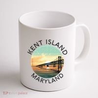 Kent Island Maryland Chesapeake Bay Bridge Annapolis Crab Coffee Mug thumb 1