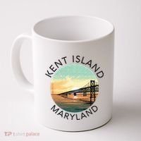 Kent Island Maryland Chesapeake Bay Bridge Annapolis Crab Coffee Mug thumb 0
