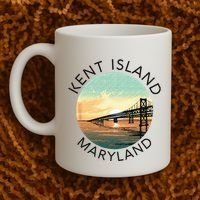 Kent Island Maryland Chesapeake Bay Bridge Annapolis Crab Coffee Mug thumb 2