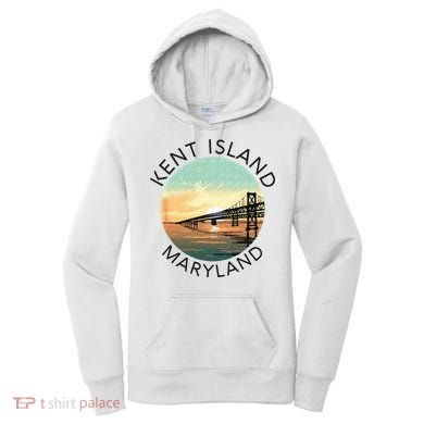 Kent Island Maryland Chesapeake Bay Bridge Annapolis Crab Women's Hoodie