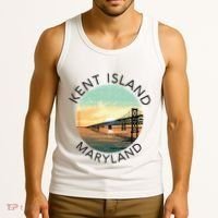 Kent Island Maryland Chesapeake Bay Bridge Annapolis Crab Tank Top thumb 3