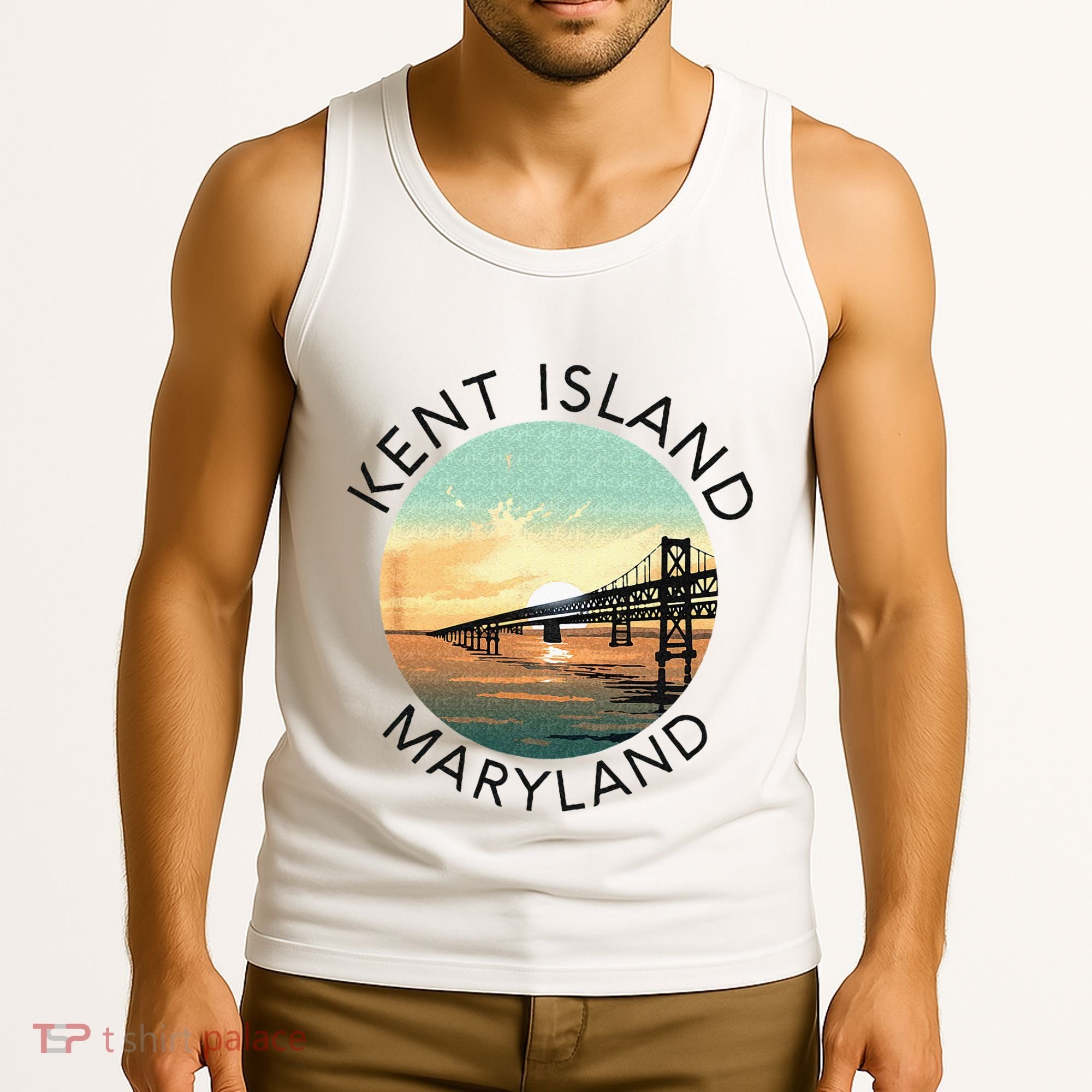Kent Island Maryland Chesapeake Bay Bridge Annapolis Crab Tank Top