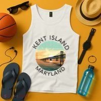 Kent Island Maryland Chesapeake Bay Bridge Annapolis Crab Tank Top thumb 4
