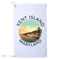 Kent Island Maryland Chesapeake Bay Bridge Annapolis Crab Golf Towel thumb 0
