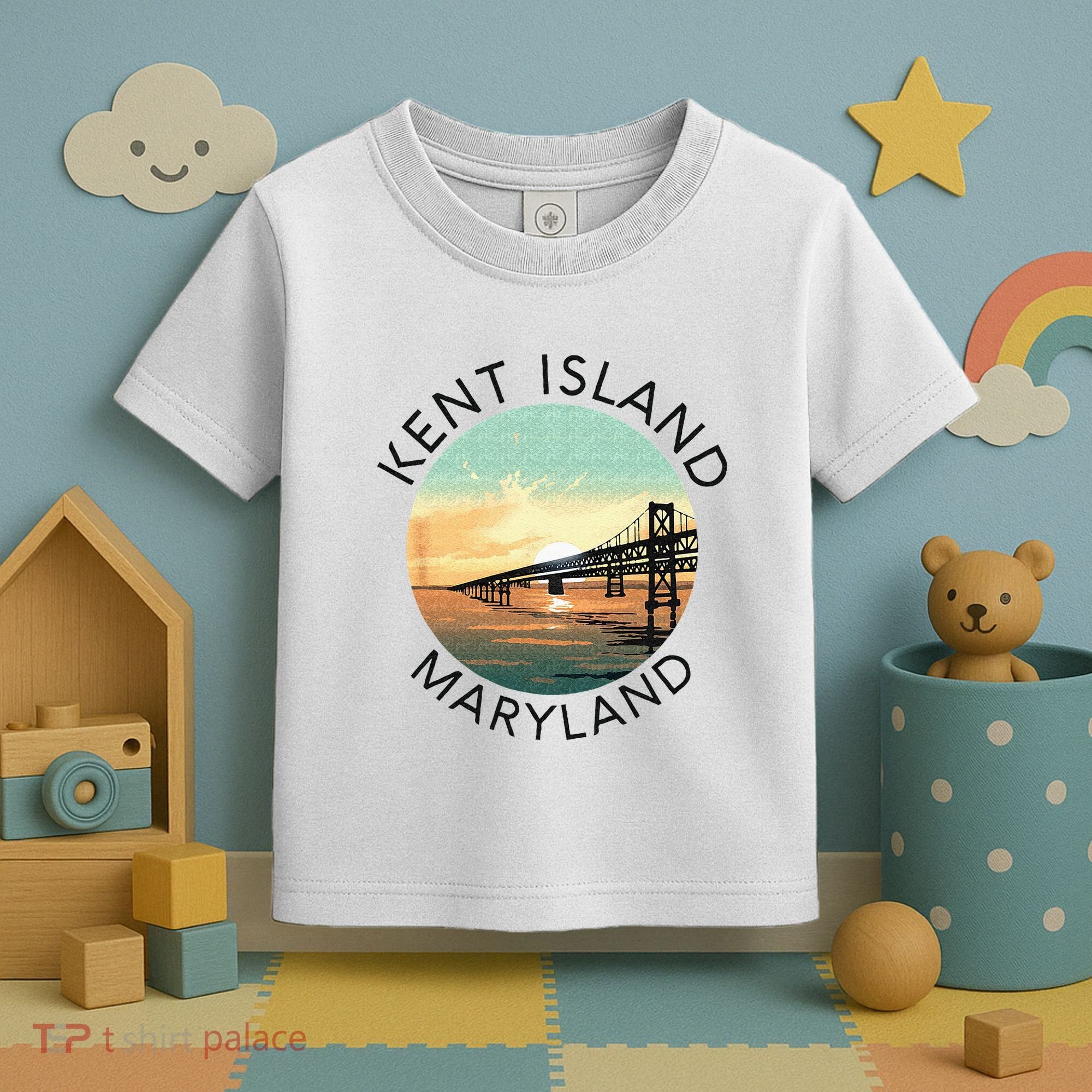 Kent Island Maryland Chesapeake Bay Bridge Annapolis Crab Toddler T-Shirt