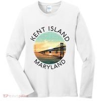 Kent Island Maryland Chesapeake Bay Bridge Annapolis Crab Women's Long Sleeve Shirt thumb 0