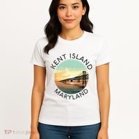 Kent Island Maryland Chesapeake Bay Bridge Annapolis Crab Women's T-Shirt thumb 4