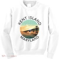 Kent Island Maryland Chesapeake Bay Bridge Annapolis Crab Kids Sweatshirt thumb 0