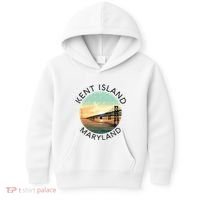 Kent Island Maryland Chesapeake Bay Bridge Annapolis Crab Kids Hoodie thumb 0