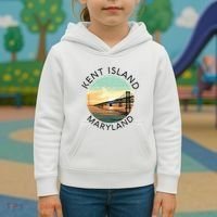 Kent Island Maryland Chesapeake Bay Bridge Annapolis Crab Kids Hoodie thumb 3