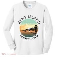 Kent Island Maryland Chesapeake Bay Bridge Annapolis Crab Kids Long Sleeve Shirt thumb 0