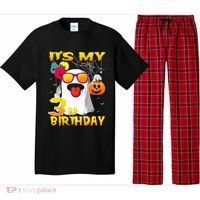 Kids Its My 3rd Birthday Ghost Pumpkin Halloween Party 3 Years Pajama Set thumb 0