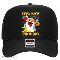 Kids Its My 3rd Birthday Ghost Pumpkin Halloween Party 3 Years Hat thumb 0