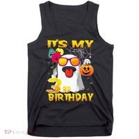 Kids Its My 3rd Birthday Ghost Pumpkin Halloween Party 3 Years Tank Top thumb 0