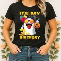 Kids Its My 3rd Birthday Ghost Pumpkin Halloween Party 3 Years Women's T-Shirt thumb 2