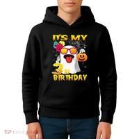 Kids Its My 3rd Birthday Ghost Pumpkin Halloween Party 3 Years Kids Hoodie thumb 4