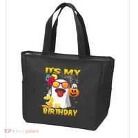 Kids Its My 3rd Birthday Ghost Pumpkin Halloween Party 3 Years Tote Bag thumb 3